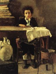 Antonio Mancini The Poor Schoolboy Germany oil painting art